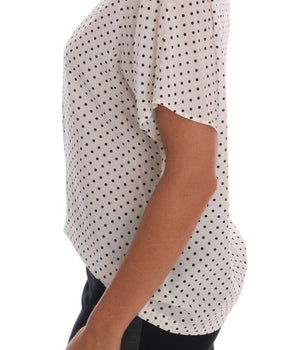 Dolce & Gabbana Chic Polka Dot Silk Blouse Dolce & Gabbana 