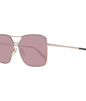 Web Rose Gold Metal Sunglasses