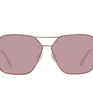 Web Rose Gold Metal Sunglasses