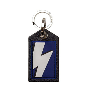 Neil Barrett Blue Leather Men's Keychain