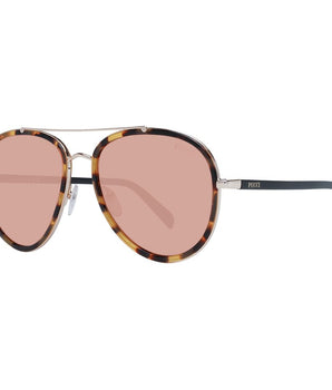 Emilio Pucci Brown Metal Sunglasses