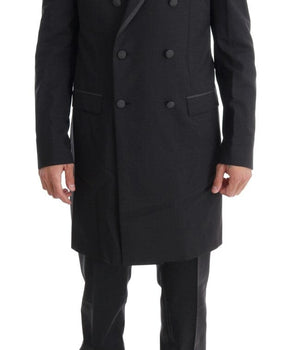 Dolce & Gabbana Elegant Gray Double Breasted Wool Suit Dolce & Gabbana 