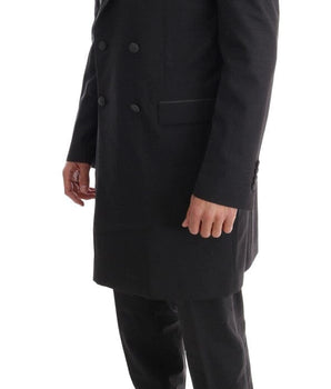 Dolce & Gabbana Elegant Gray Double Breasted Wool Suit Dolce & Gabbana 