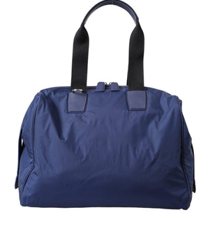 Dolce & Gabbana Blue Nylon Calfskin Hand Shoulder Duffel Bag