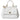 Dolce & Gabbana White Quilted Leather SICILY Shoulder Purse Satchel Bag