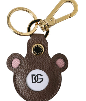 Dolce &amp; Gabbana Multicolor Dauphine Calfskin DG Logo Keyring Keychain