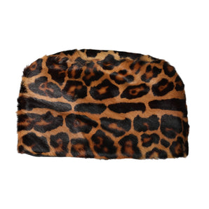 Dolce & Gabbana Brown Leopard Fur Women Bucket Hat