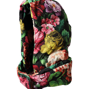 Dolce & Gabbana Hat Multicolor Floral Whole Head Wrap Hat