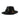 Dolce & Gabbana Black Leather DG Coin Crystal Wide Brim Hat