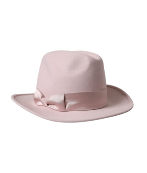 Dolce & Gabbana Pink Rabbit Fedora Trilby Women Hat