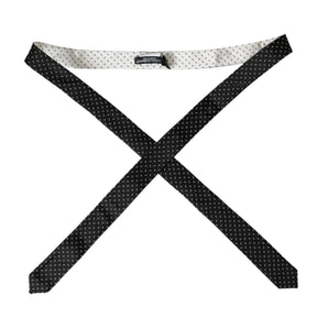 Dolce & Gabbana Black White Patterned Adjustable Tie