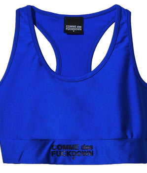 Comme Des Fuckdown Blue Nylon Women Top