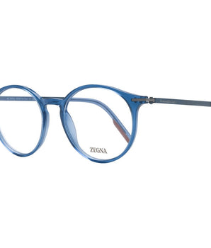 Ermenegildo Zegna Blue Plastic & Titanium Glasses (Frames)