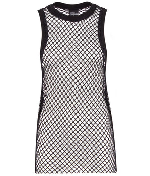 Comme Des Fuckdown Black Polyester Women Tank Top