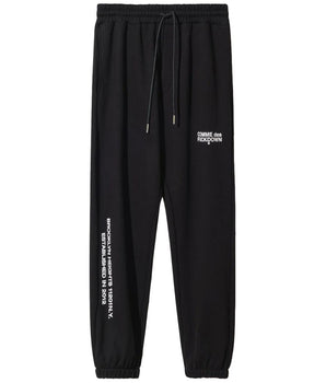 Comme Des Fuckdown Black Cotton Men Sweatpants