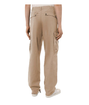 Comme Des Fuckdown Beige Cotton Men Cargo Trouser