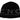 Costume National Black Wool Blend Branded Beanie Hat