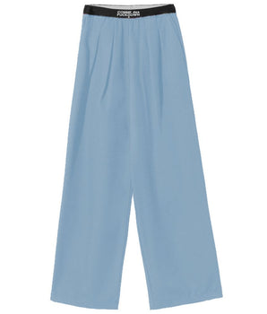 Comme Des Fuckdown Blue Polyester Women Palazzo Pants