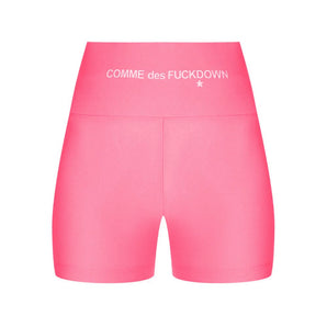 Comme Des Fuckdown Pink Polyester Short