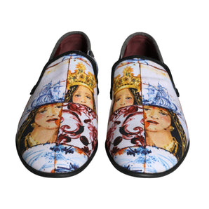 Dolce & Gabbana Multicolor Madonna Majolica Amalfi Men Loafers Shoes