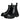 Dolce & Gabbana Black Leather Slip On Stretch Trekking Boots Shoes