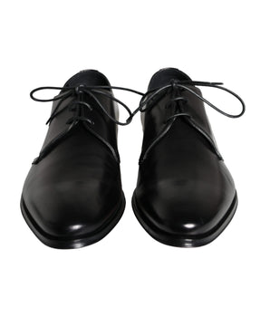 Dolce &amp; Gabbana Zapatos de vestir Derby de piel de becerro negros para hombre
