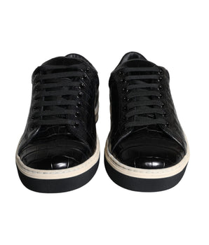 Dolce &amp; Gabbana Zapatillas bajas de cuero negro para hombre Zapatos
