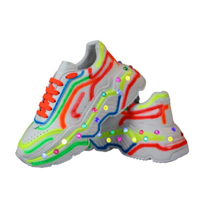 Dolce & Gabbana Multicolor Daymaster LED Lighted Sneaker Shoes