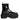 Dolce & Gabbana Black Leather Rubber Logo Ankle Boots Shoes