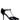 Dolce & Gabbana Black Leather T-strap Stiletto High Heels Shoes