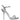 Dolce & Gabbana Silver KEIRA Leather AnkleStrap Sandals Shoes