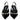 Dolce & Gabbana Black Leather Faux Pearl Heel Slingback Shoes