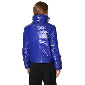 PINKO Blue Nylon Jackets & Coat