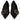 Dolce & Gabbana Black Devotion Leather Pointy Flats Shoes