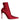 Dolce & Gabbana Cherry Red Stretch Stilettos Ankle Boot Shoes