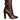 Dolce & Gabbana Brown Leather Heels Mid Calf Boots Shoes