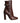 Dolce & Gabbana Brown Leather Heels Mid Calf Boots Shoes