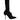 Dolce & Gabbana Black Stiletto Heels Mid Calf Boots Shoes