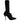 Dolce & Gabbana Black Stiletto Heels Mid Calf Boots Shoes