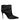 Dolce & Gabbana Black DG Logo Padded Heels Ankle Boots Shoes