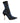 Dolce &amp; Gabbana Black Floral Stretch Mid Calf Boots Shoes