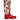 Dolce & Gabbana Red Floral Rubber Knee High Flat Boots Shoes