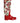 Dolce & Gabbana Red Floral Rubber Knee High Flat Boots Shoes