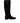 Dolce &amp; Gabbana Black Suede Leather Knee High Boots Shoes