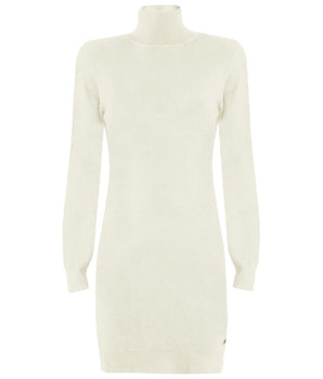 Yes Zee Vestido de viscosa blanca