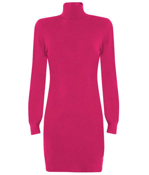 Yes Zee Vestido de viscosa fucsia