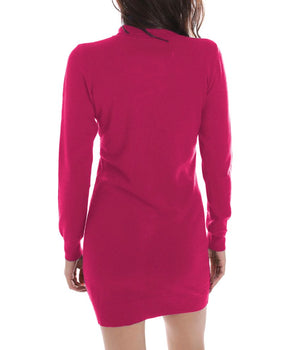 Yes Zee Vestido de viscosa fucsia