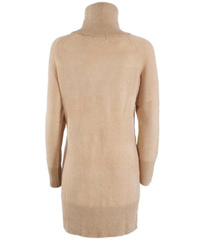 Yes Zee Vestido de viscosa beige