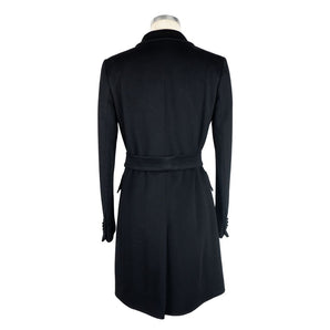 Made in Italy Black Cashmere Jackets & Coat