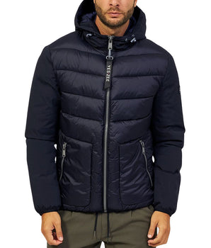 Yes Zee Blue Nylon Men's Jacket